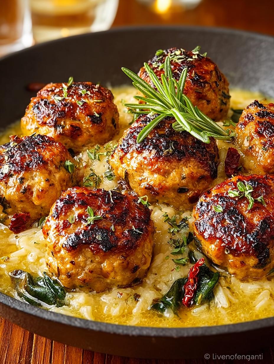 Oven Baked Chicken Meatballs