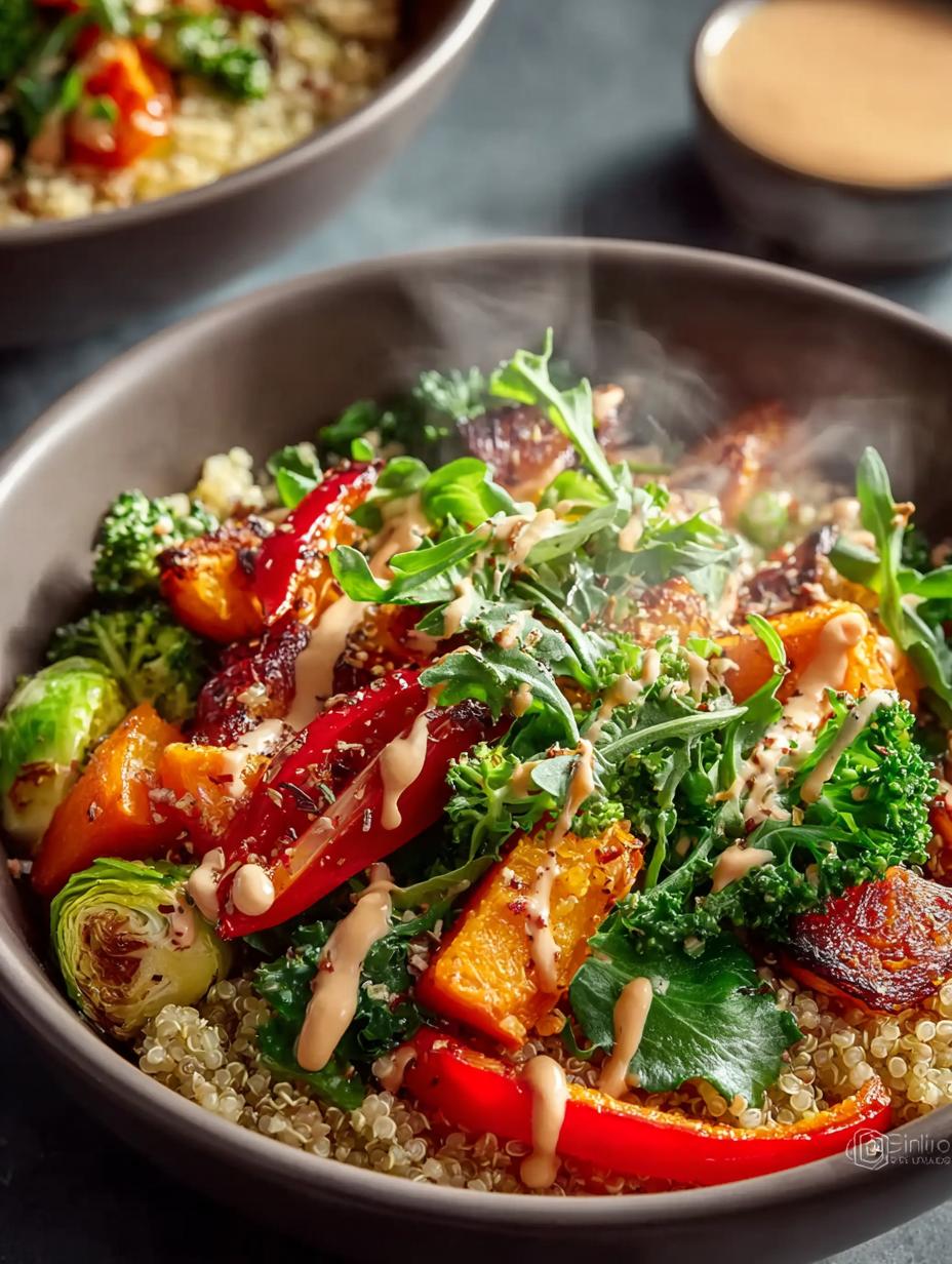 Quinoa Roasted Vegetable Bowls