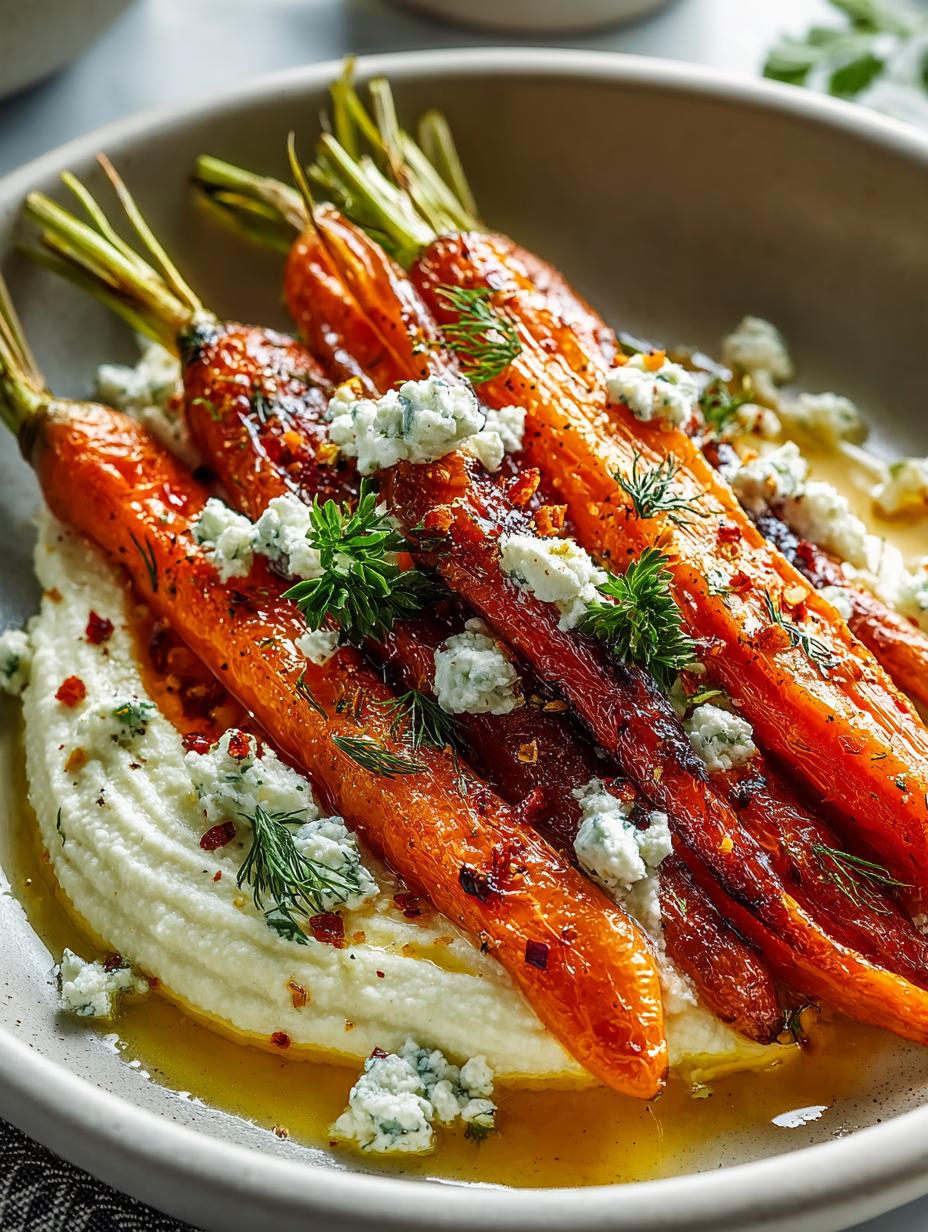Roasted Carrots with Whipped