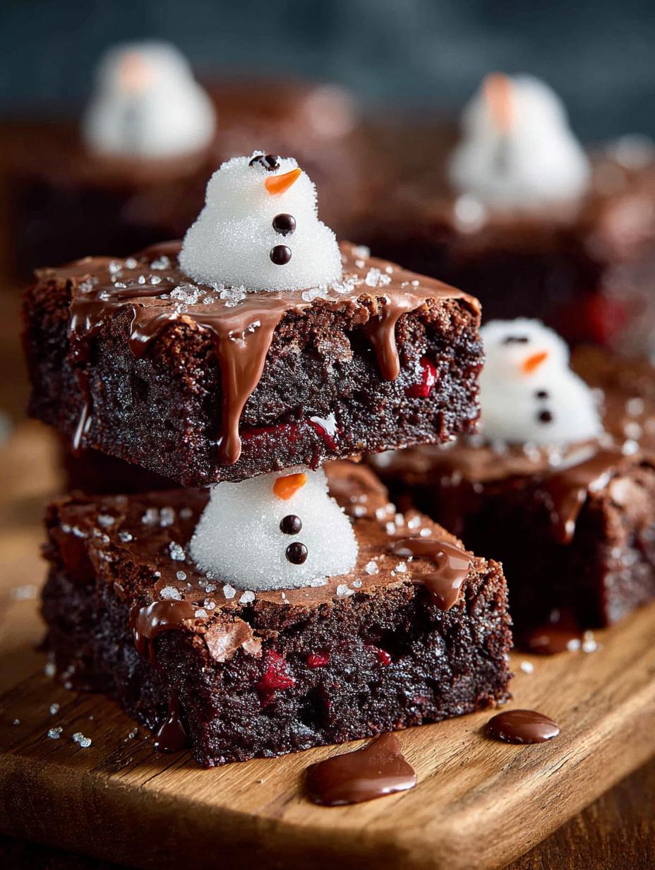 Snowman Brownies