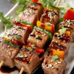 Teriyaki Ginger Tuna Skewers