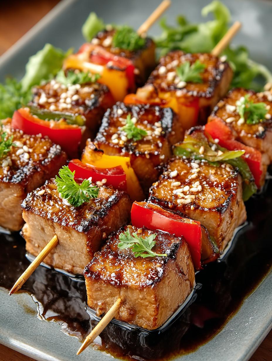 Delicious Teriyaki Ginger Tuna Skewers You Must Try - Teriyaki Ginger Tuna Skewers - additional detail