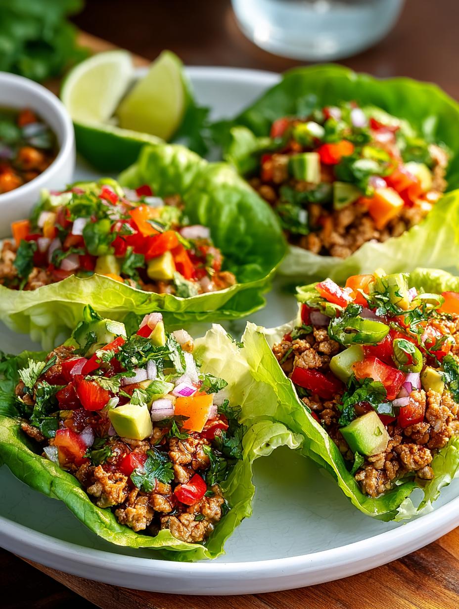 Turkey Taco Lettuce Wraps