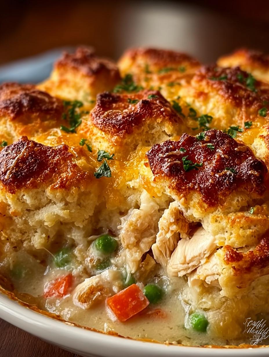 Yummy Chicken Biscuit Cobbler: 6 Comforting Layers - Yummy Chicken Biscuit Cobbler - main visual representation