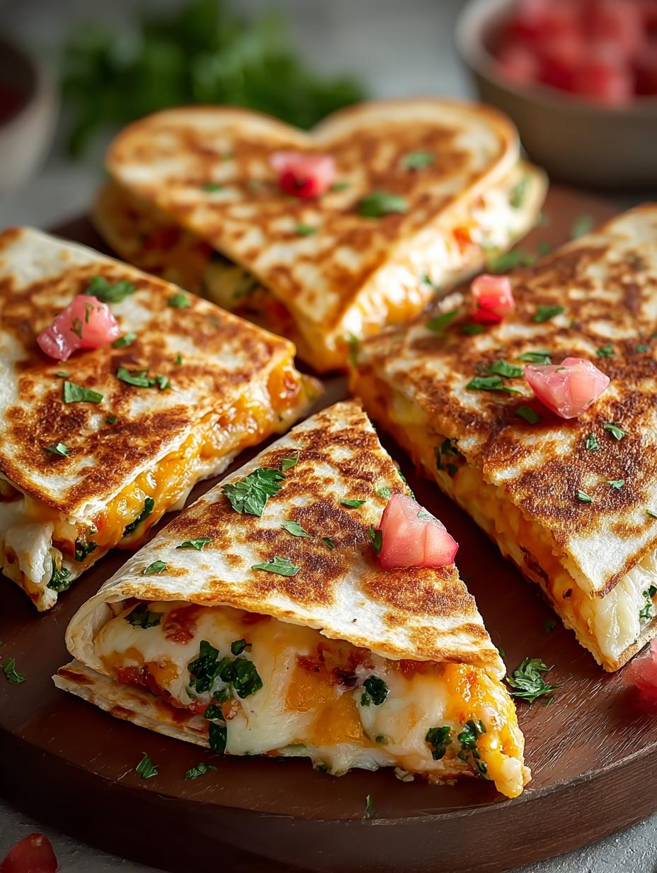 Heart Shaped Quesadillas