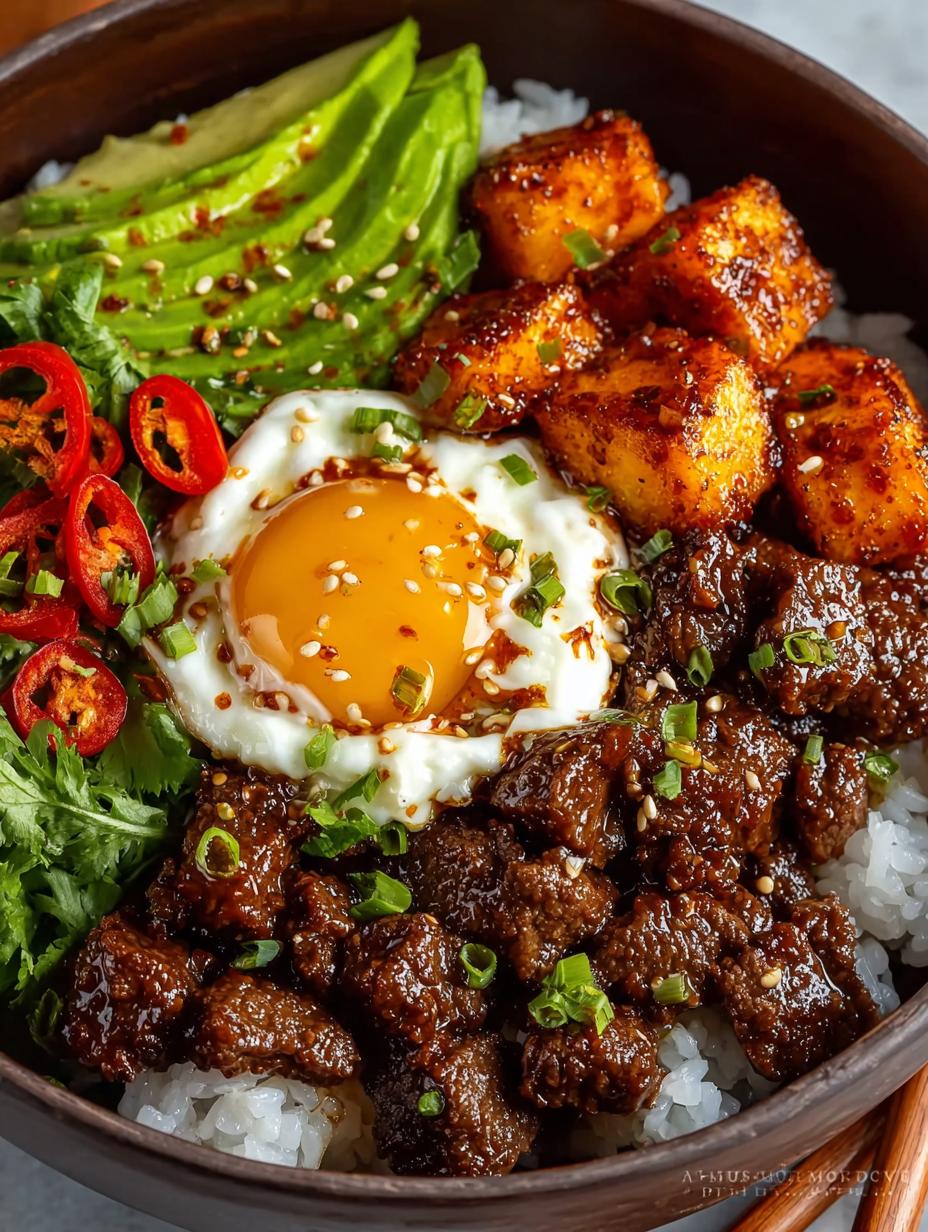 Delicious Hot Honey Beef Bowls for a Cozy Dinner - Hot Honey Beef Bowls - main visual representation