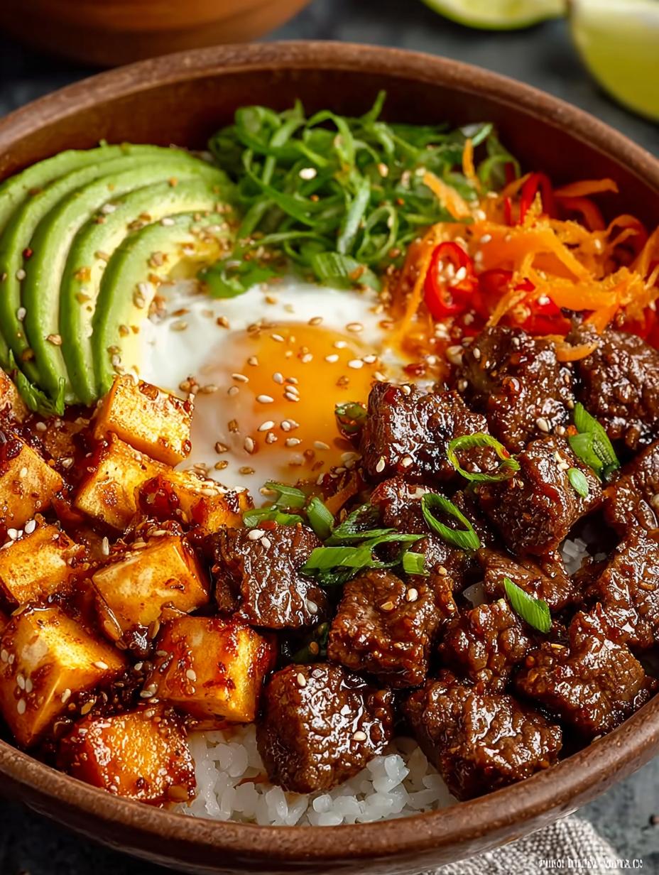 Delicious Hot Honey Beef Bowls for a Cozy Dinner - Hot Honey Beef Bowls - additional detail