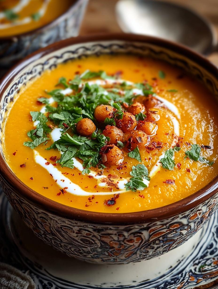Moroccan Sweet Potato Soup