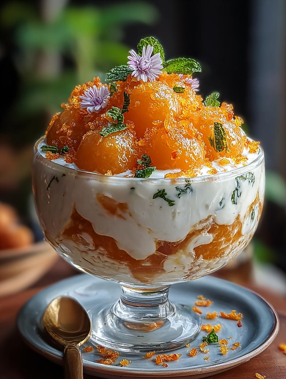 Orange Dahi Vada Layer