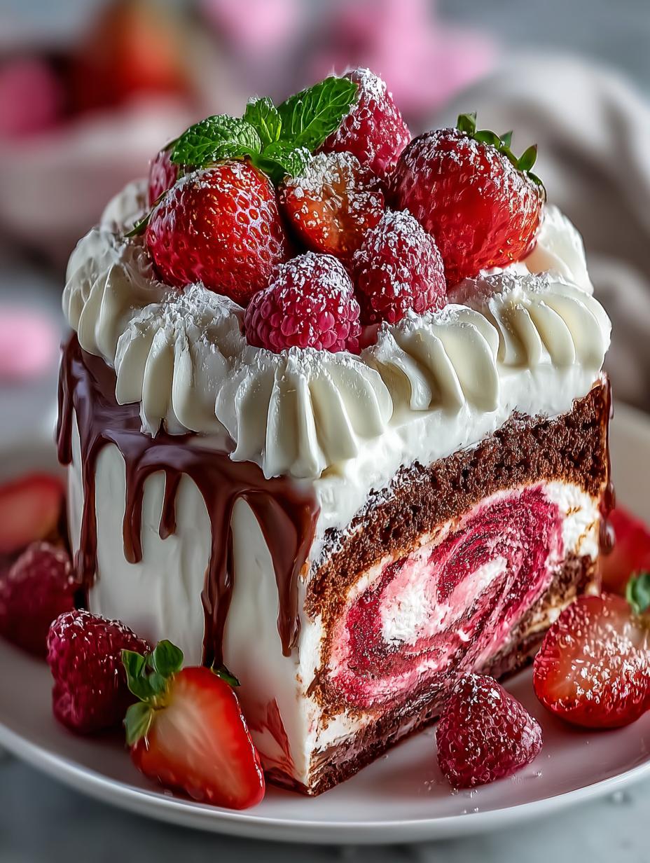 Valentines Swirl Cake