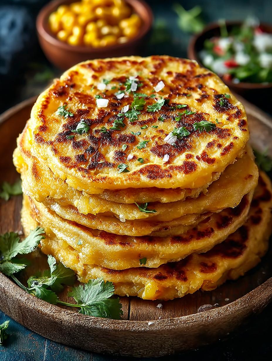Venezuelan Sweet Corn Cachapas